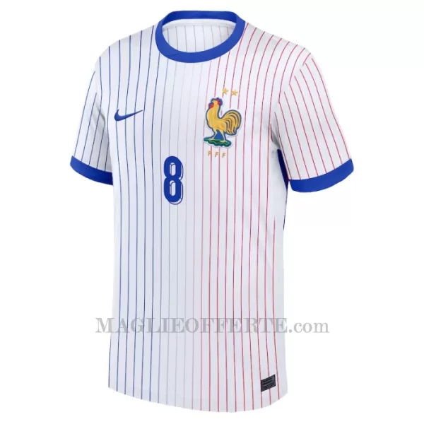 Maglia Francia Aurélien Tchouaméni 8 Gara Away Euro 2024