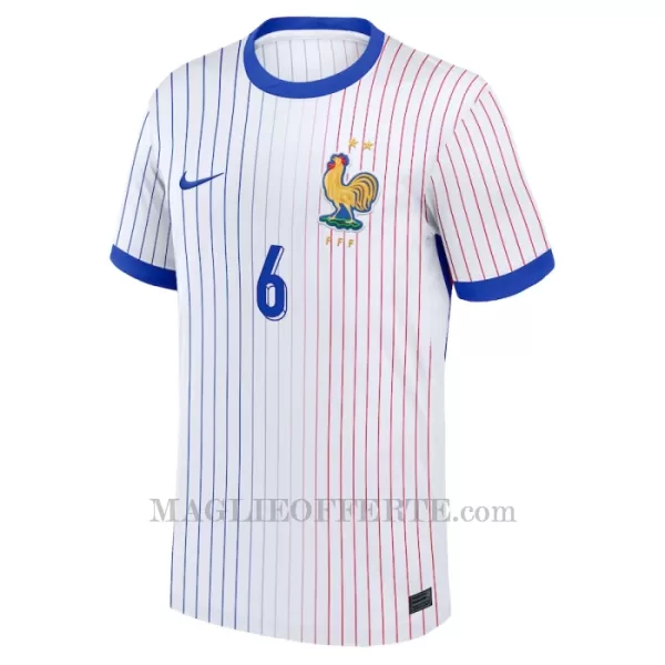 Maglia Francia Eduardo Camavinga 6 Gara Away Euro 2024