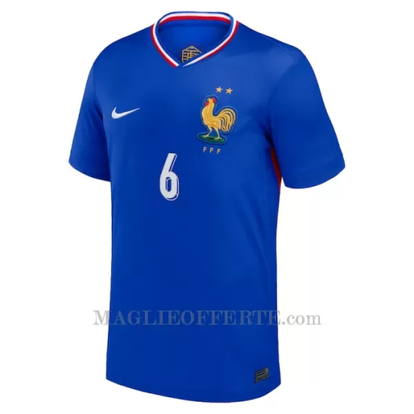 Maglia Francia Eduardo Camavinga 6 Gara Home Euro 2024