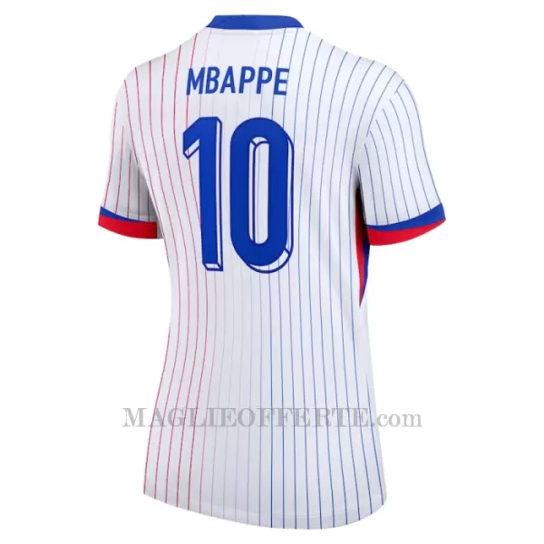 Maglia Francia Kylian Mbappé 10 Donna Gara Away Euro 2024