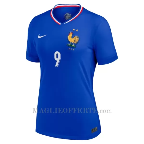 Maglia Francia Olivier Giroud 9 Donna Gara Home Euro 2024