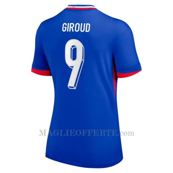 Maglia Francia Olivier Giroud 9 Donna Gara Home Euro 2024