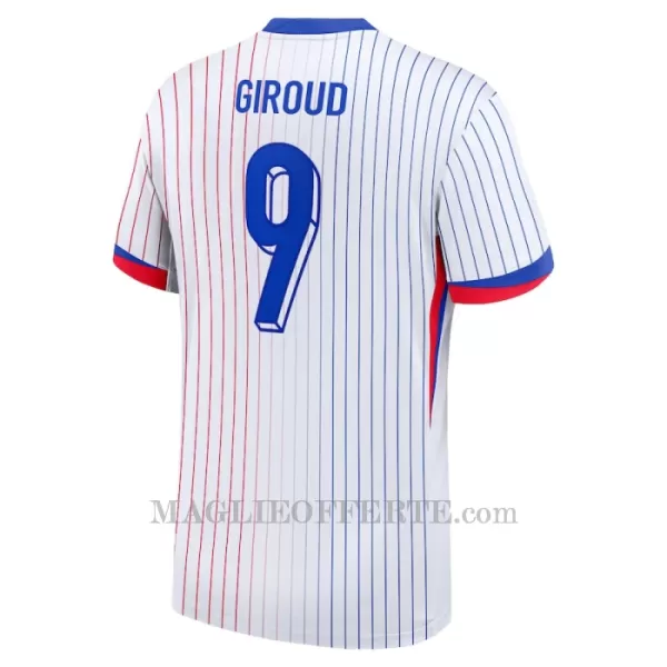 Maglia Francia Olivier Giroud 9 Gara Away Euro 2024