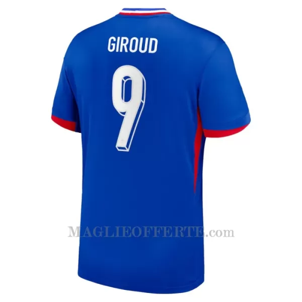 Maglia Francia Olivier Giroud 9 Gara Home Euro 2024