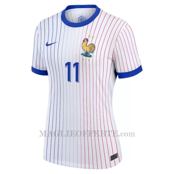 Maglia Francia Ousmane Dembélé 11 Donna Gara Away Euro 2024