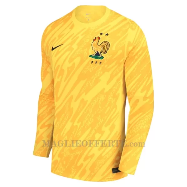 Maglia Portiere Francia Euro 2024 Maniche Lunghe