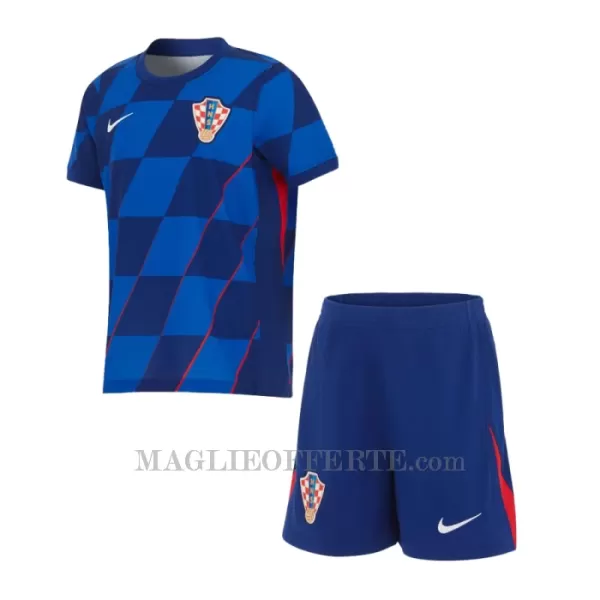 Maglia Croazia Bambino Gara Away Euro 2024