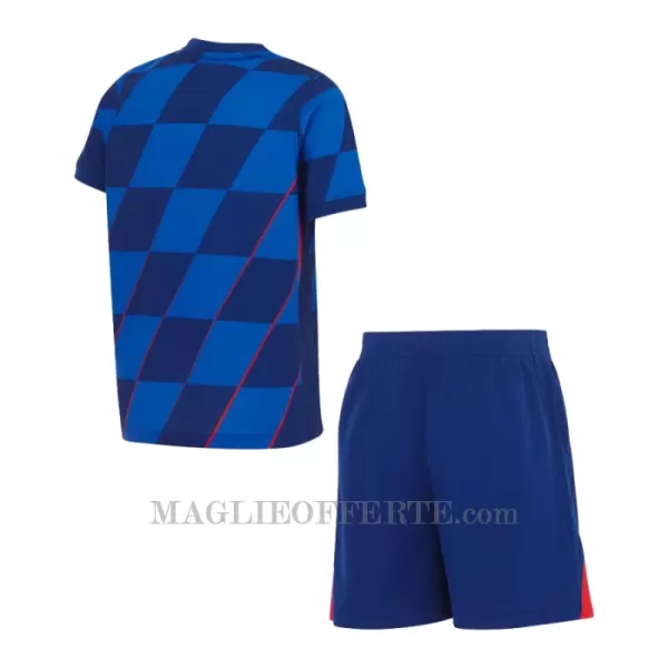 Maglia Croazia Bambino Gara Away Euro 2024