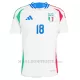 Maglia Italia Barella 18 Gara Away Euro 2024