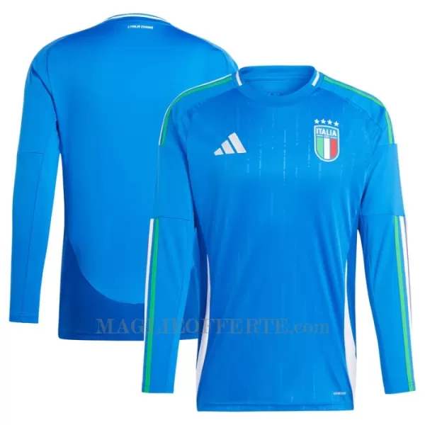 Maglia Italia Gara Home Euro 2024 Maniche Lunghe