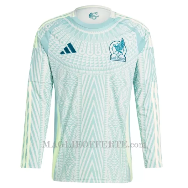 Maglia Messico Gara Away 2024 Maniche Lunghe