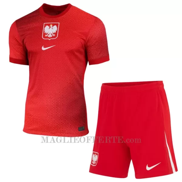 Maglia Polonia Bambino Gara Away Euro 2024