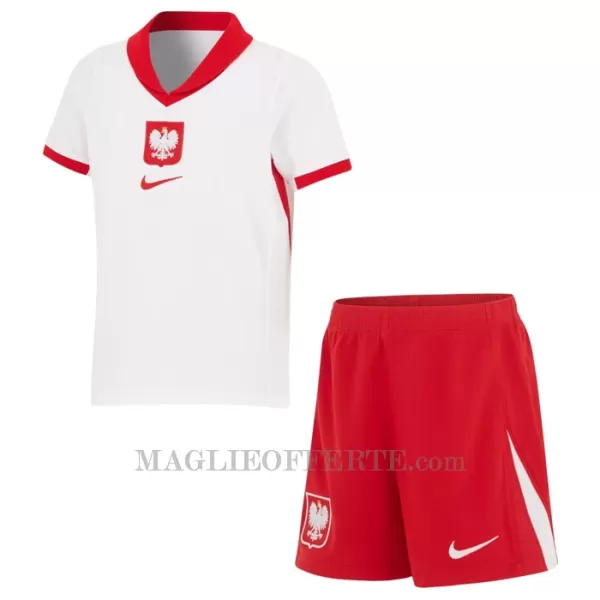 Maglia Polonia Bambino Gara Home Euro 2024