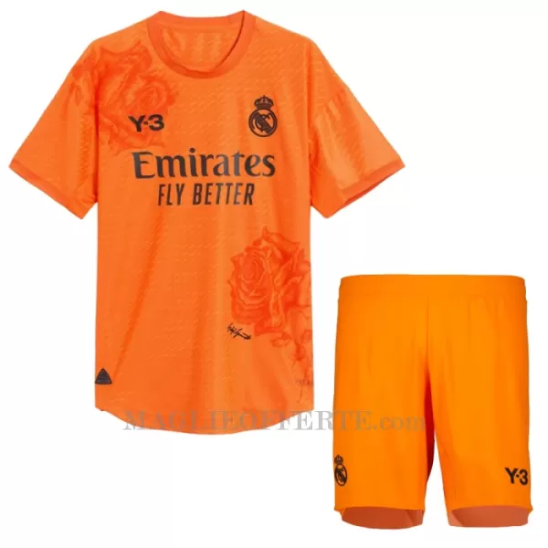 Maglia Portiere Real Madrid Bambino Gara Fourth 2023/24 Arancia