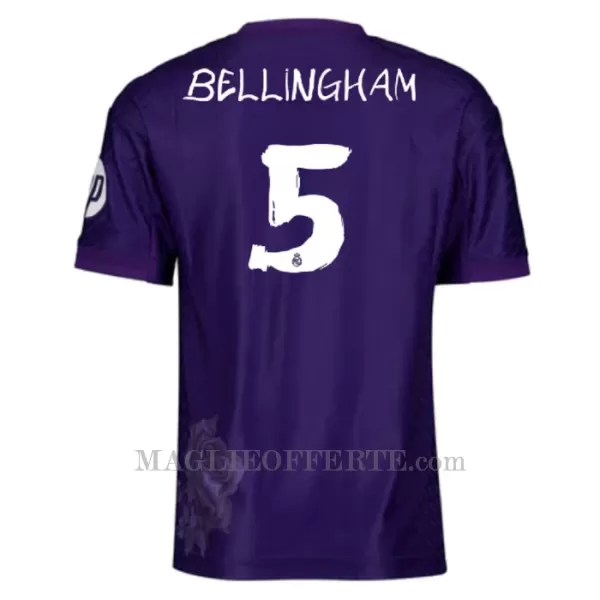 Maglia Real Madrid Jude Bellingham 5 Bambino Gara Fourth 2023/24