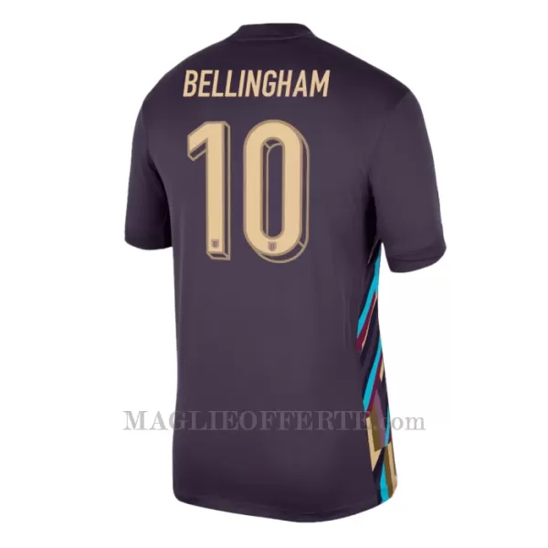 Maglia Inghilterra Jude Bellingham 10 Gara Away Euro 2024