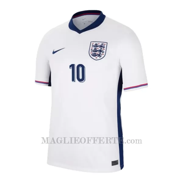 Maglia Inghilterra Jude Bellingham 10 Gara Home Euro 2024