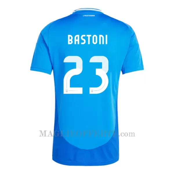 Maglia Italia Alessandro Bastoni 23 Gara Home Euro 2024