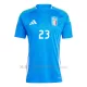 Maglia Italia Alessandro Bastoni 23 Gara Home Euro 2024