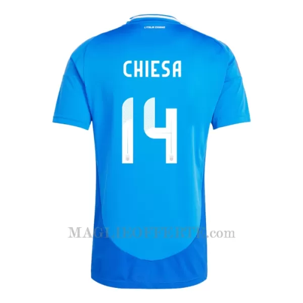 Maglia Italia Federico Chiesa 14 Gara Home Euro 2024