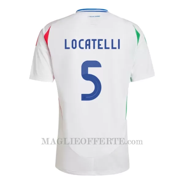 Maglia Italia Manuel Locatelli 5 Gara Away Euro 2024