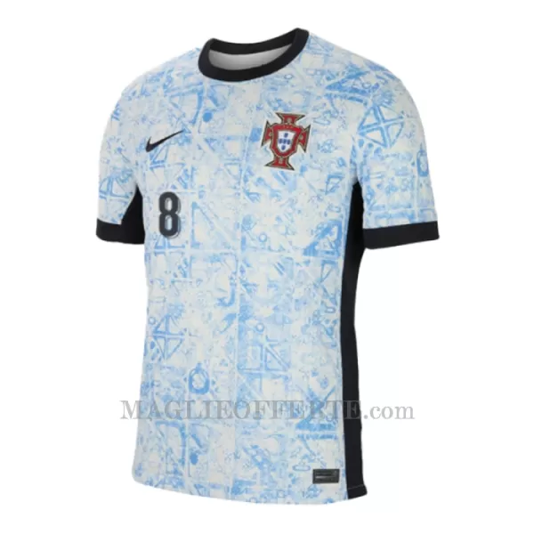 Maglia Portogallo Bruno Fernandes 8 Bambino Gara Away Euro 2024