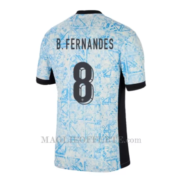 Maglia Portogallo Bruno Fernandes 8 Bambino Gara Away Euro 2024