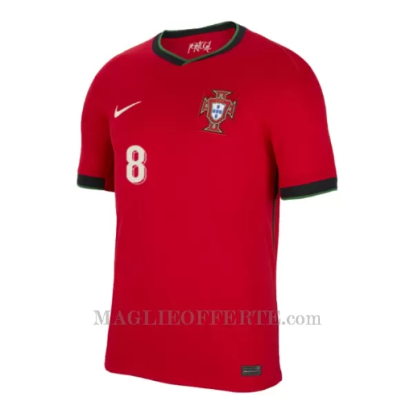 Maglia Portogallo Bruno Fernandes 8 Bambino Gara Home Euro 2024