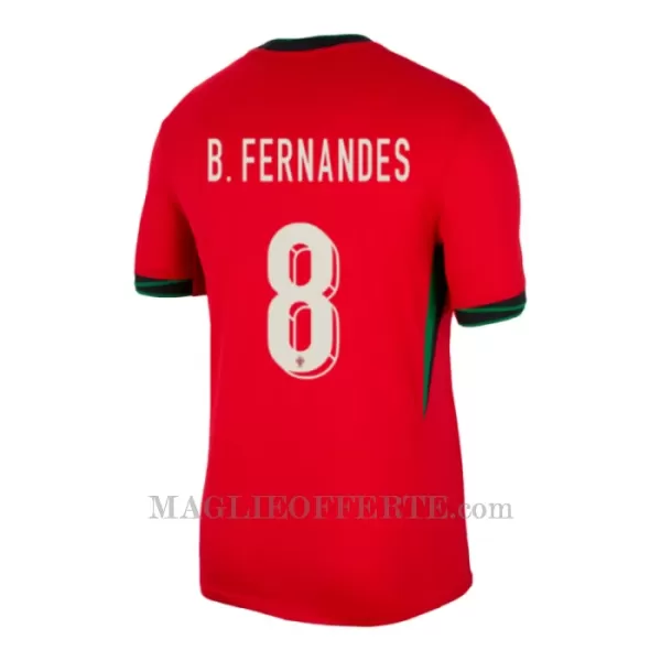 Maglia Portogallo Bruno Fernandes 8 Gara Home Euro 2024