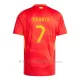 Maglia Spagna Álvaro Morata 7 Gara Home Euro 2024