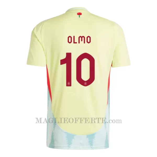 Maglia Spagna Dani Olmo 10 Bambino Gara Away Euro 2024