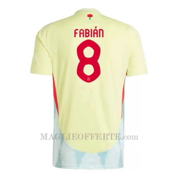 Maglia Spagna Fabian Ruiz 8 Gara Away Euro 2024