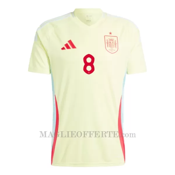 Maglia Spagna Fabian Ruiz 8 Gara Away Euro 2024