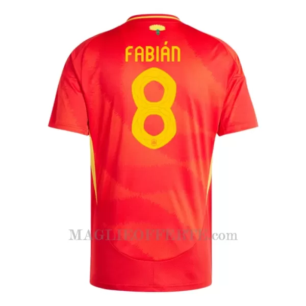 Maglia Spagna Fabian Ruiz 8 Gara Home Euro 2024