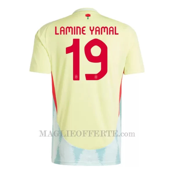 Maglia Spagna Lamine Yamal 19 Gara Away Euro 2024