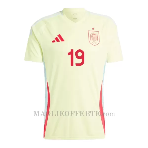 Maglia Spagna Lamine Yamal 19 Gara Away Euro 2024