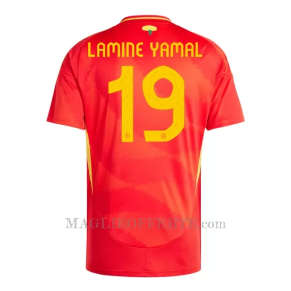 Maglia Spagna Lamine Yamal 19 Gara Home Euro 2024