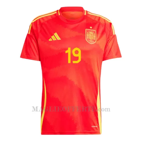 Maglia Spagna Lamine Yamal 19 Gara Home Euro 2024