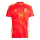 Maglia Spagna Lamine Yamal 19 Gara Home Euro 2024