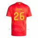 Maglia Spagna Pedri 26 Gara Home Euro 2024