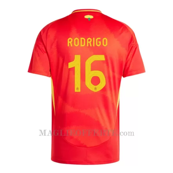 Maglia Spagna Rodrigo Hernández 16 Gara Home Euro 2024