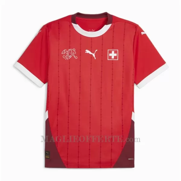 Maglia Svizzera Bambino Gara Home Euro 2024