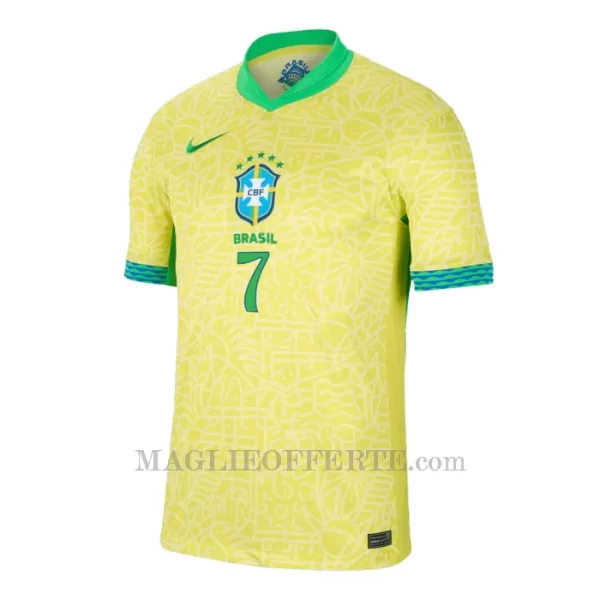 Maglia Brasile Vinicius Junior 7 Gara Home 2024