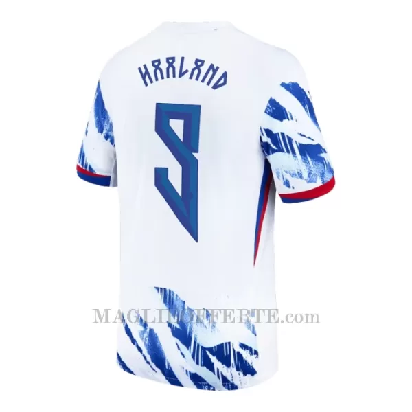 Maglia Norvegia Erling Haaland 9 Gara Away 2024