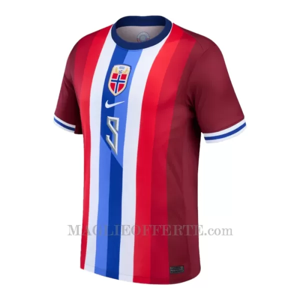 Maglia Norvegia Erling Haaland 9 Gara Home 2024