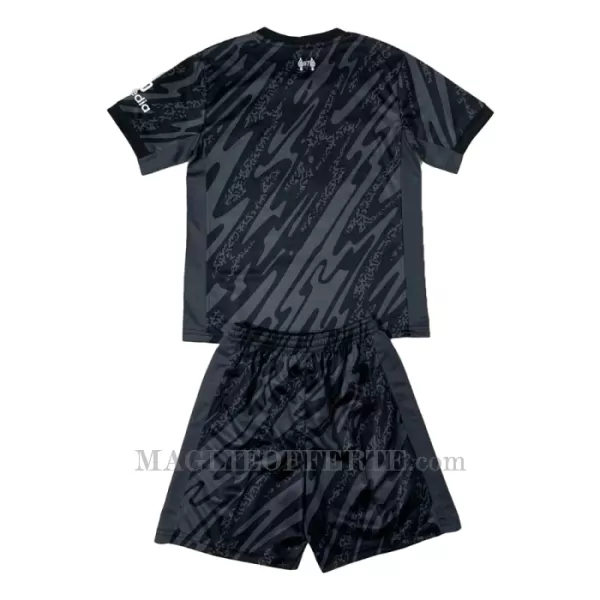 Maglia Portiere Liverpool Bambino 2024/25 Nero