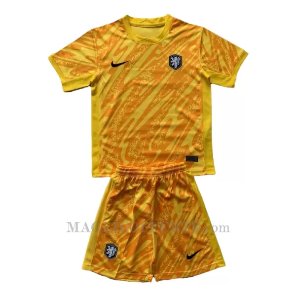 Maglia Portiere Paesi Bassi Bambino Euro 2024 Giallo