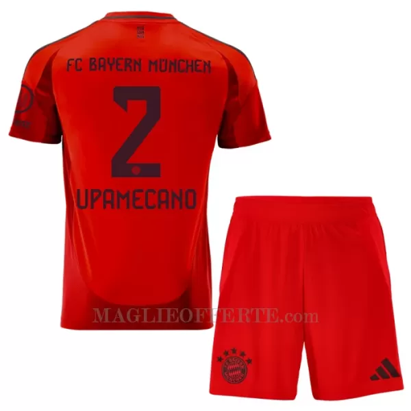 Maglia FC Bayern Monaco Dayot Upamecano 2 Bambino Gara Home 2024/25