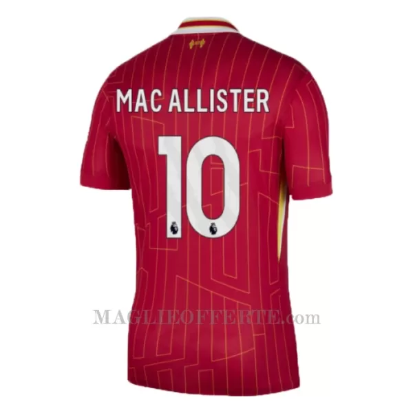 Maglia Liverpool Alexis Mac Allister 10 Gara Home 2024/25