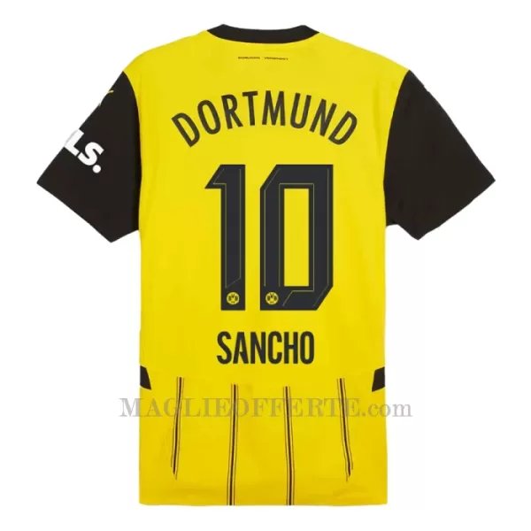 Maglia Borussia Dortmund Jadon Sancho 10 Bambino Gara Home 2024/25